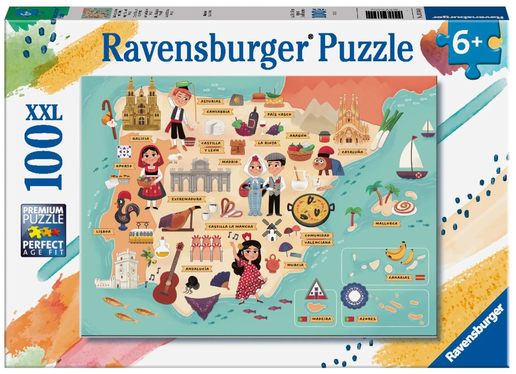 Ravensburger 100pc XXL - Map of Spain & Portugal