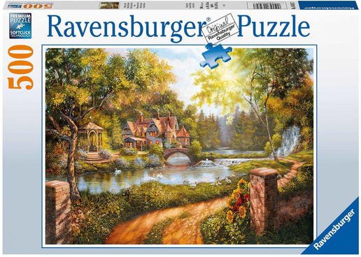 Ravensburger 500pc - Cottage by the River
