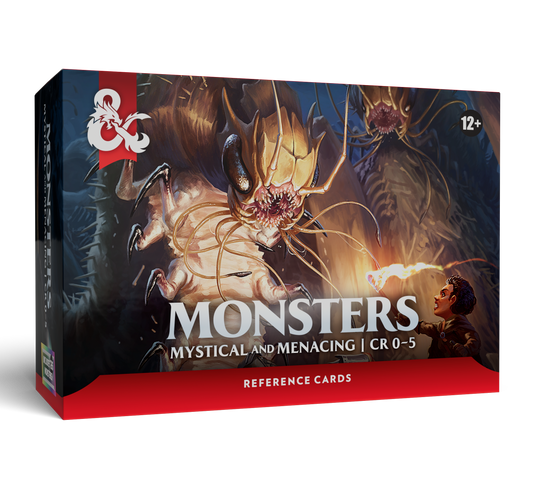 D&D Dungeons & Dragons Reference Cards Monsters Mystical and Menacing CR 0-5